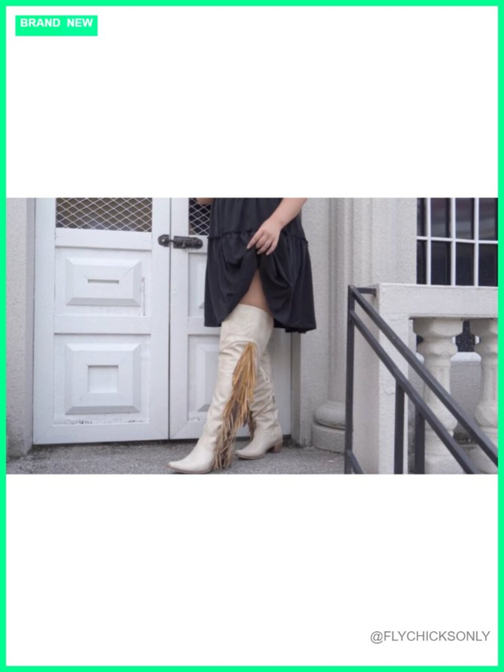 Over Knee Cowboy Boots with Fringe Adjustable Thigh High Cowgirl Boots - Picture 6 of 6